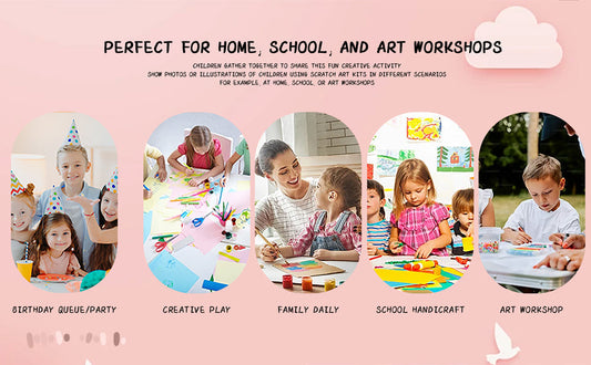 Squeegee Rainbow Dot Painting Kit (105 Pcs / 3 Box)