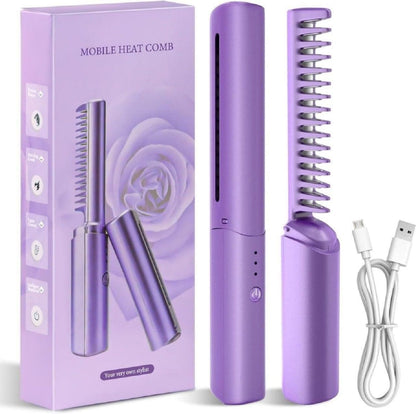 Portable Mini Hair Straightener Rechargeable