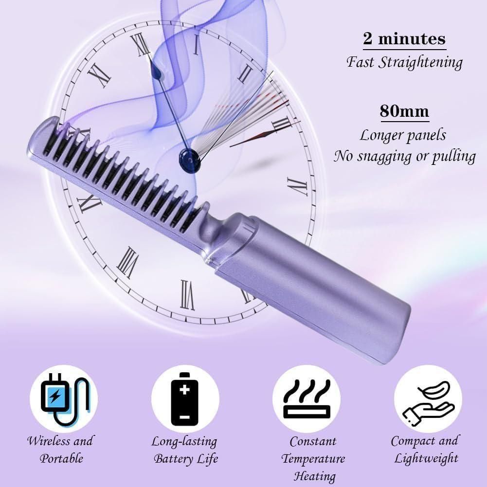 Portable Mini Hair Straightener Rechargeable