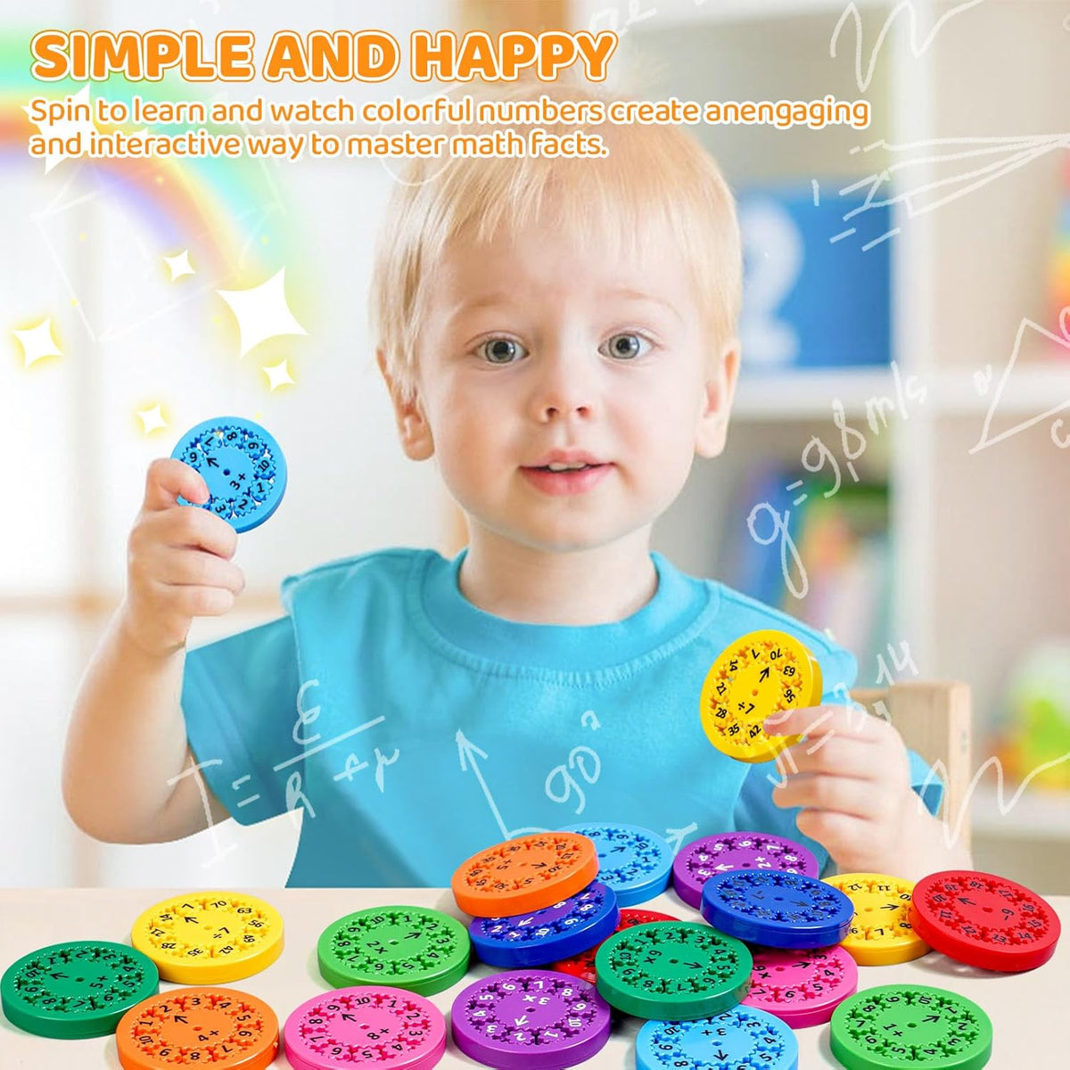 Maths Fidget Spinners (Pack of 2)