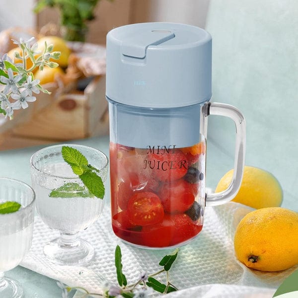 ZipPuree™ 2 In 1 Portable Crusher Juicer With Handle & Straw
