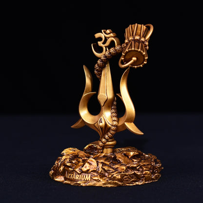 Damrita™️Lord Shiva Trishul With Damru Car Dashboard