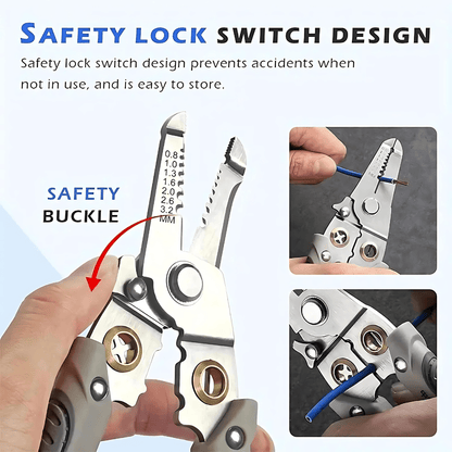 GripLoxio™ Multi-functional Wire Stripper & Cutter