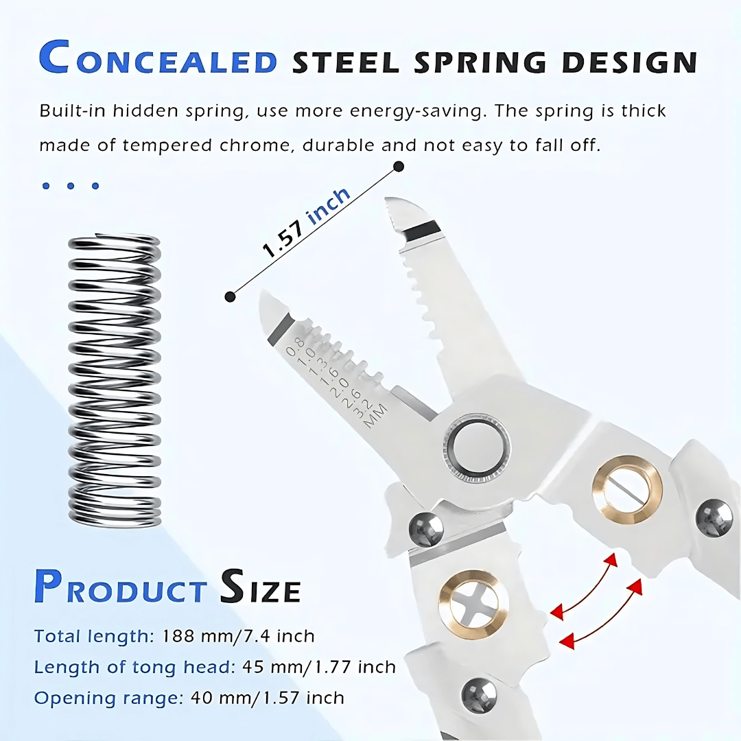 GripLoxio™ Multi-functional Wire Stripper & Cutter