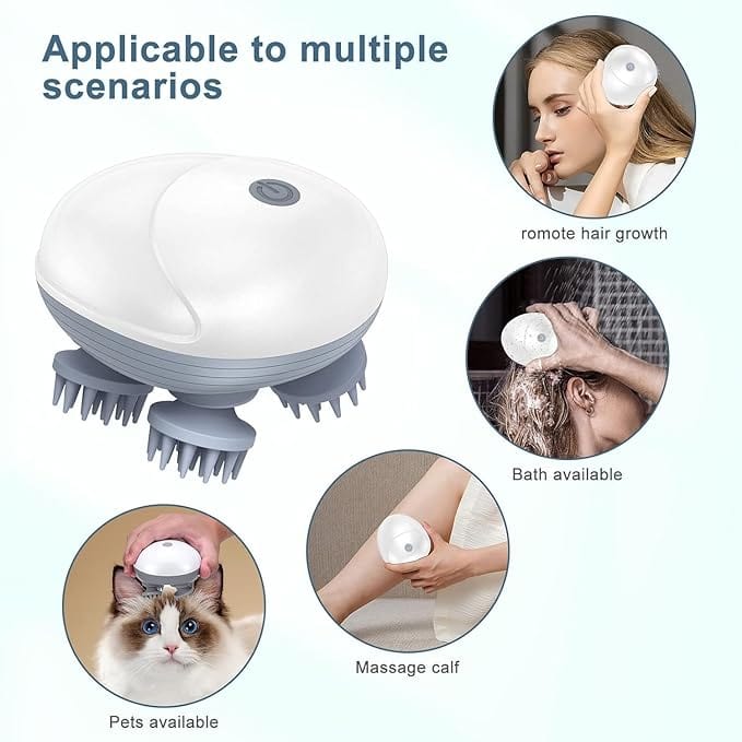 Vibrellaz™ Rechargeable Head Massager For Relaxation