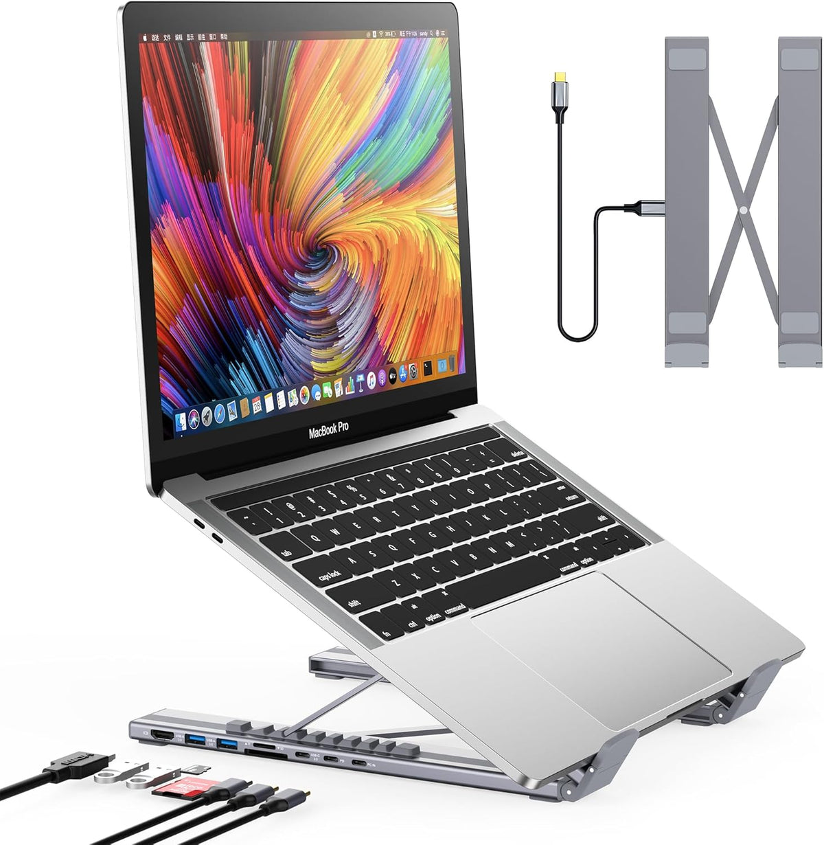 USB Laptop Docking Station Stand