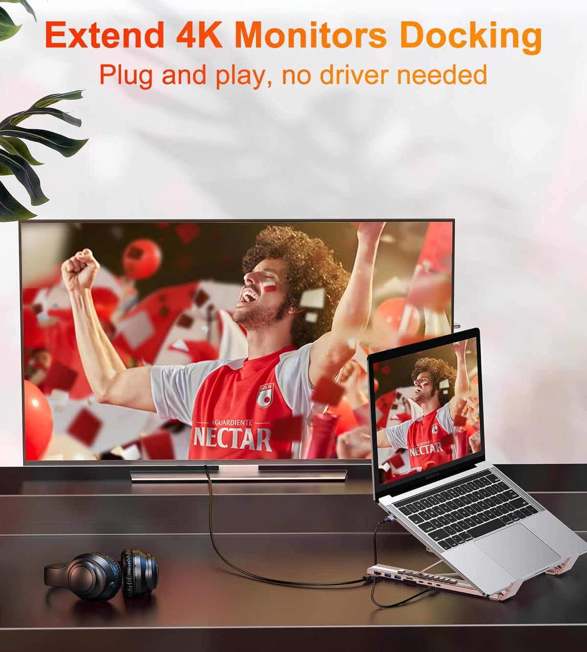 USB Laptop Docking Station Stand