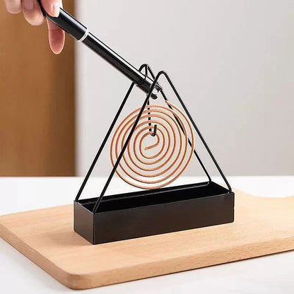 Triangular Shape Iron Mosquito Coil Holder