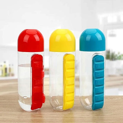 Water Bottle Pill Box Organizer
